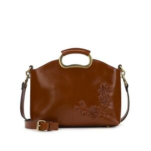 NWT PATRICIA NASH Valletta Top Handle
Crossbody- Mini Rose Tooled